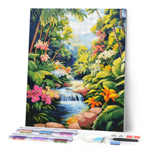 Afbeelding in Gallery-weergave laden, Diamond Painting - Tropische waterval