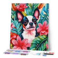 Afbeelding in Gallery-weergave laden, Diamond Painting - Tropische puppy