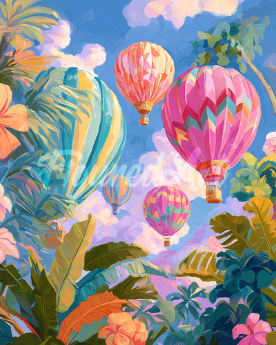 Diamond Painting - Jungle Sky Balloons