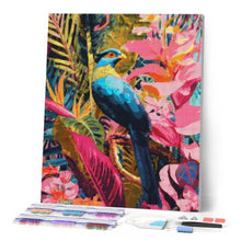 Afbeelding in Gallery-weergave laden, Diamond Painting - Tropische blauwe vogel