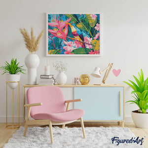 Diamond Painting - Tropische junglevogel