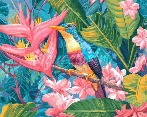 Diamond Painting - Tropische junglevogel