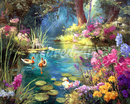 Diamond Painting - Bloemenmeer