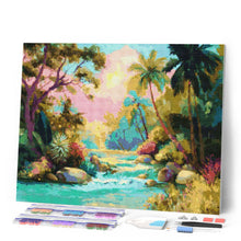 Afbeelding in Gallery-weergave laden, Diamond Painting - Tropische beek