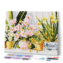 Afbeelding in Gallery-weergave laden, Diamond Painting - Pastelkleurige bloempotten