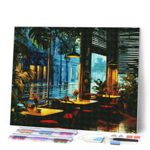 Afbeelding in Gallery-weergave laden, Diamond Painting - Cafe voor regenachtige dagen