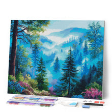 Afbeelding in Gallery-weergave laden, Diamond Painting - Mistige Dennenvallei