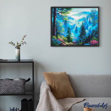 Afbeelding in Gallery-weergave laden, Diamond Painting - Mistige Dennenvallei