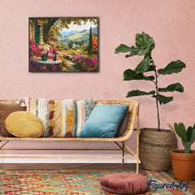 Afbeelding in Gallery-weergave laden, Diamond Painting - Wijn bij de Tuin