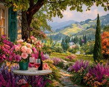 Afbeelding in Gallery-weergave laden, Diamond Painting - Wijn bij de Tuin