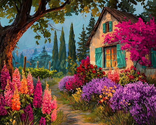 Diamond Painting - Levendige Voortuin