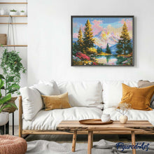 Afbeelding in Gallery-weergave laden, Diamond Painting - Alpiene Gloed bij Zonsondergang