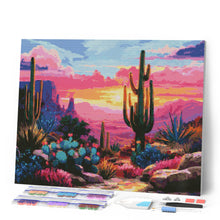 Afbeelding in Gallery-weergave laden, Diamond Painting - Kleurrijk Woestijnlandschap