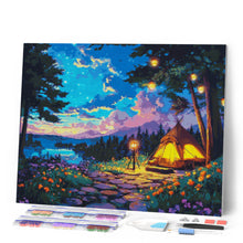 Afbeelding in Gallery-weergave laden, Diamond Painting - Sterrennacht bij het Kamperen