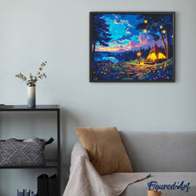 Afbeelding in Gallery-weergave laden, Diamond Painting - Sterrennacht bij het Kamperen