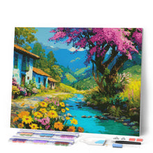 Afbeelding in Gallery-weergave laden, Diamond Painting - Kleurrijke Dorpsbeek