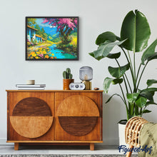 Afbeelding in Gallery-weergave laden, Diamond Painting - Kleurrijke Dorpsbeek