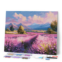 Afbeelding in Gallery-weergave laden, Diamond Painting - Lavendelvelden bij Schemering