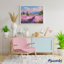 Afbeelding in Gallery-weergave laden, Diamond Painting - Lavendelvelden bij Schemering