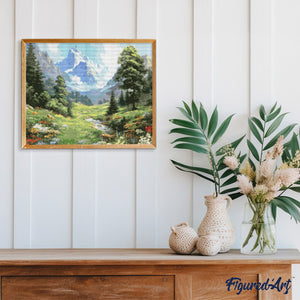 Diamond Painting - Gletsjerbeek