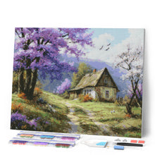 Afbeelding in Gallery-weergave laden, Diamond Painting - Huisje aan de Jacarandalaan