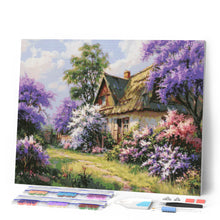 Afbeelding in Gallery-weergave laden, Diamond Painting - Huisje met Seringen-Tuin