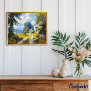 Diamond Painting - Landweg in Bloei