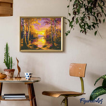 Afbeelding in Gallery-weergave laden, Diamond Painting - Stralend Berkenmeer
