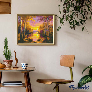 Diamond Painting - Stralend Berkenmeer