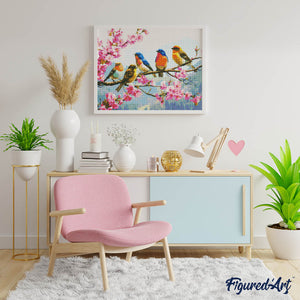 Diamond Painting - De Band van Zangvogels