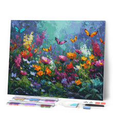 Afbeelding in Gallery-weergave laden, Diamond Painting - Kleurrijke Vlindertuin