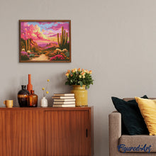 Afbeelding in Gallery-weergave laden, Diamond Painting - Cactusvallei bij Zonsondergang