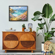 Afbeelding in Gallery-weergave laden, Diamond Painting - Bloeiend Uitzicht op Zee