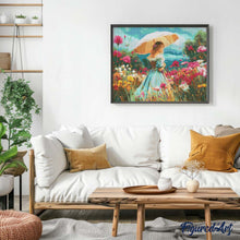 Afbeelding in Gallery-weergave laden, Diamond Painting - Dame van de Wilde Bloemen
