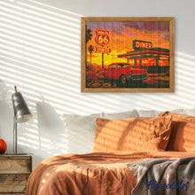 Afbeelding in Gallery-weergave laden, Diamond Painting - Het Diner en de Vintage Auto