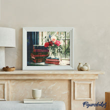 Afbeelding in Gallery-weergave laden, Diamond Painting - Oude Boeken en Bloemen