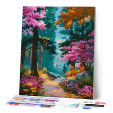 Afbeelding in Gallery-weergave laden, Diamond Painting - Bloeiend Bospaadje