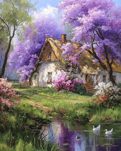 Diamond Painting - Jacarandahuisje