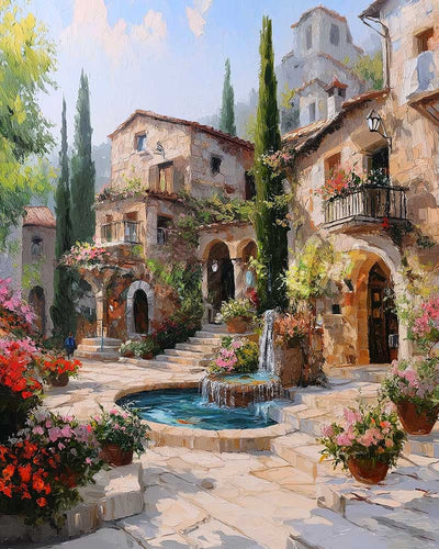 Diamond Painting - Mediterrane Villa