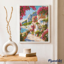 Afbeelding in Gallery-weergave laden, Diamond Painting - Bloemenlaan van Capri