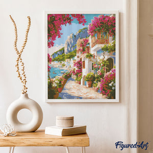 Diamond Painting - Bloemenlaan van Capri