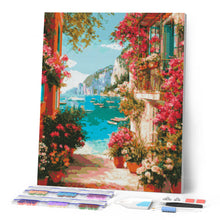 Afbeelding in Gallery-weergave laden, Diamond Painting - Uitzicht op de Italiaanse Rivièra