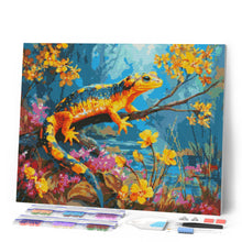 Afbeelding in Gallery-weergave laden, Diamond Painting - Gouden Salamander