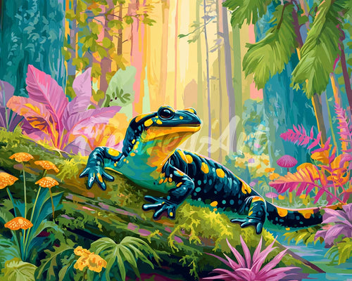 Diamond Painting - Bos-Salamander