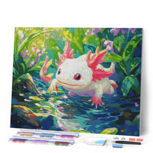Afbeelding in Gallery-weergave laden, Diamond Painting - Zwem-Axolotl
