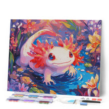 Afbeelding in Gallery-weergave laden, Diamond Painting - Schattige Axolotl
