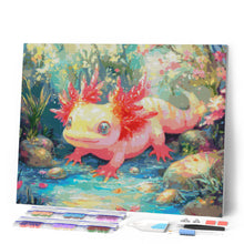 Afbeelding in Gallery-weergave laden, Diamond Painting - Zonnebadende Axolotl
