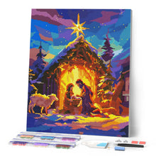 Afbeelding in Gallery-weergave laden, Diamond Painting - Stille Nacht 40x50cm reeds ingelijst