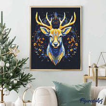 Afbeelding in Gallery-weergave laden, Diamond Painting - Majestueus Rendier 40x50cm reeds ingelijst