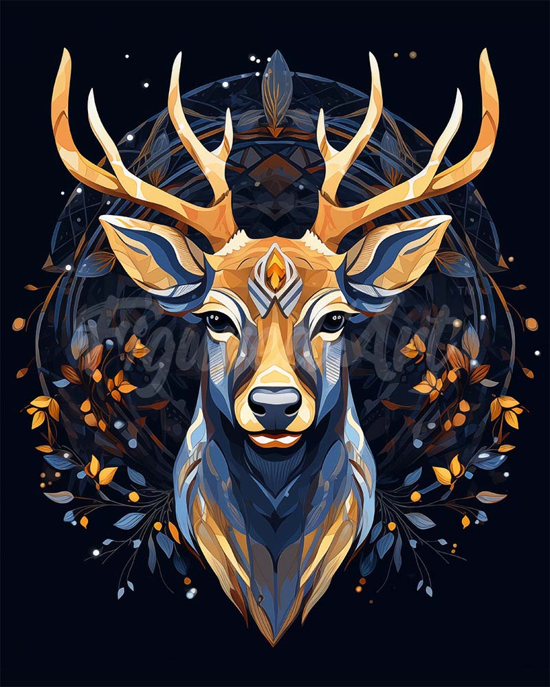 Diamond Painting - Majestueus Rendier 40x50cm reeds ingelijst